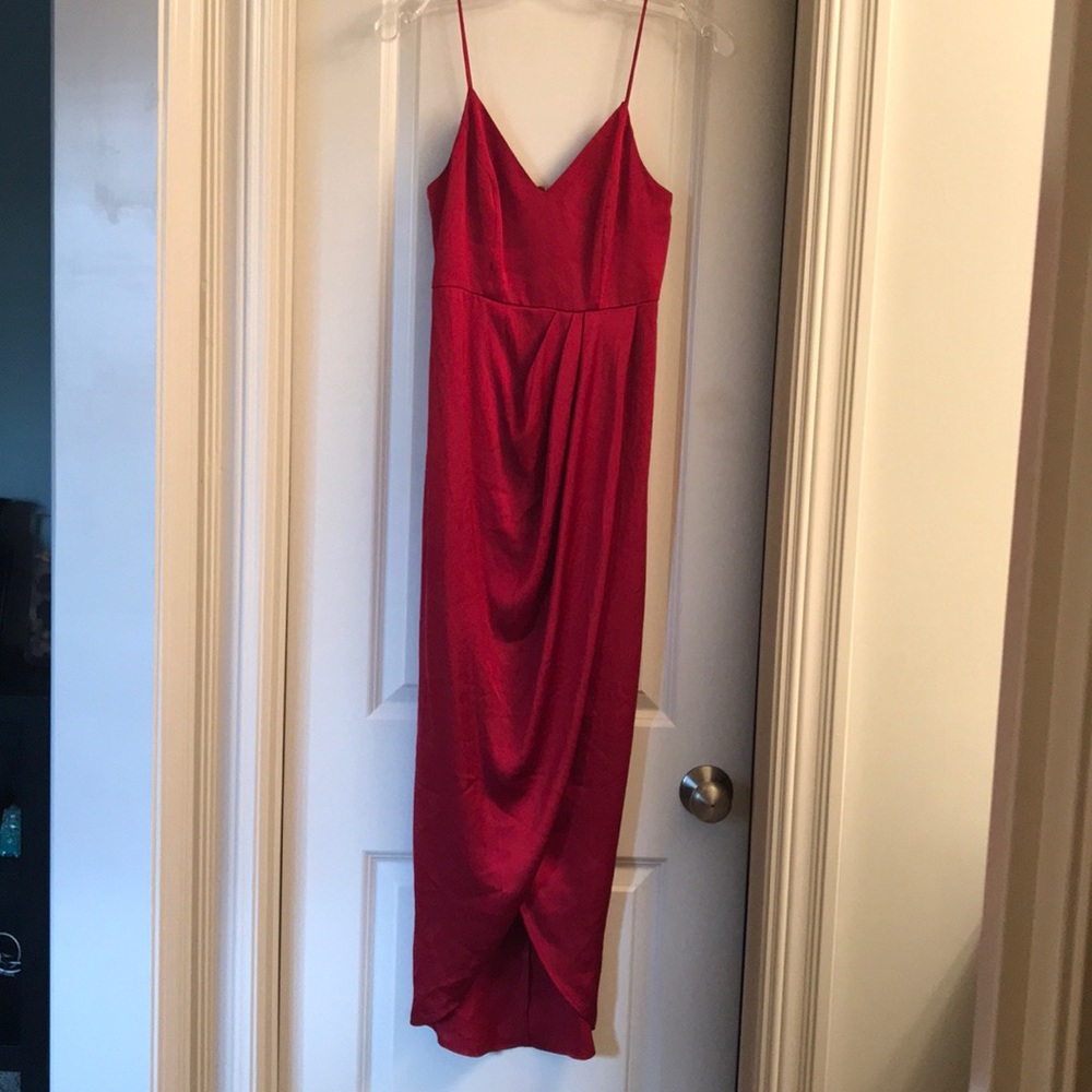Satin high low dress